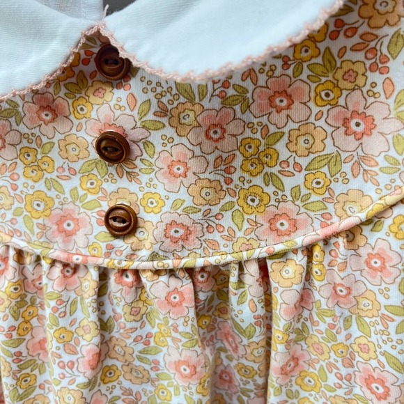 Serendipity Shrimp & Grits Kids‎ Floral Dress Peter Pan Collar Size M(5-6) - Picture 5 of 6
